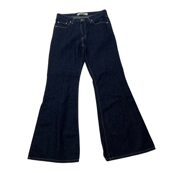 NWOT Mavi Style 192 Flared Denim Jeans Dark Wash Classic 100% Cotton Size 29/30 - Picture 2 of 14